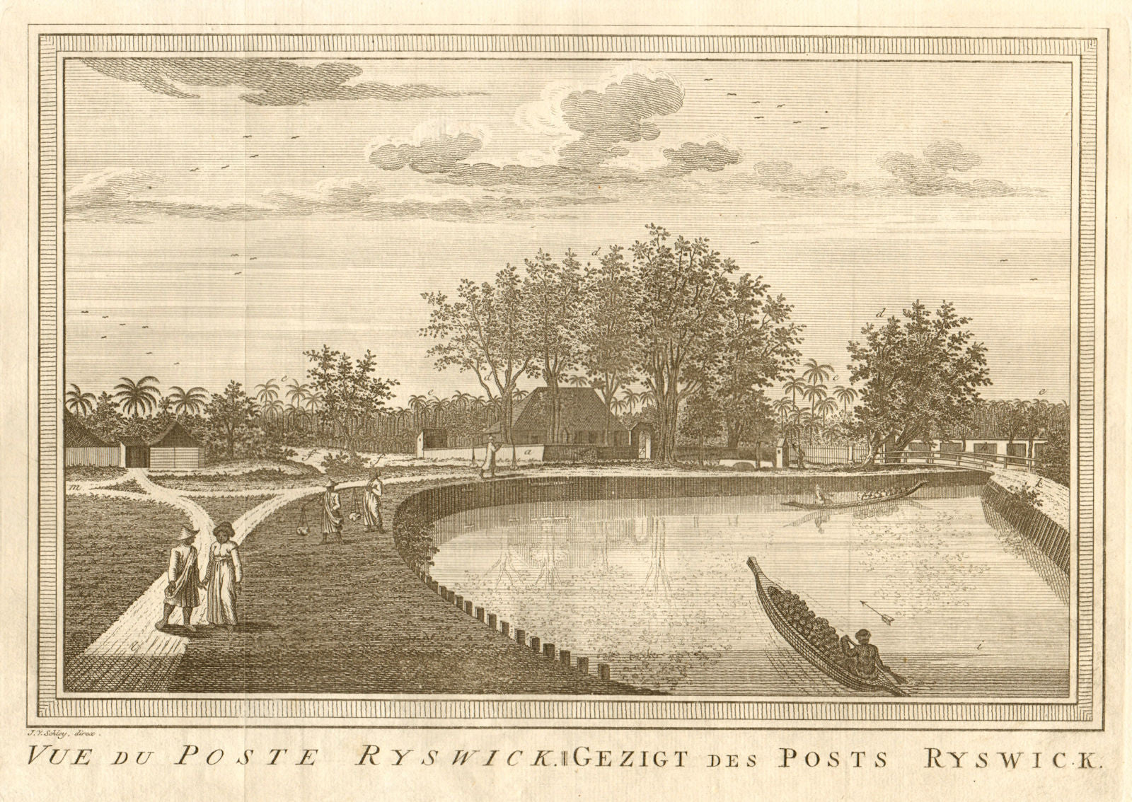 Fort Rijswijk/Ryswick, Petojo Utara, Batavia/Jakarta. Razed 1729. SCHLEY 1763